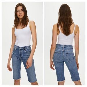 AGOLDE Carrie Long Shorts